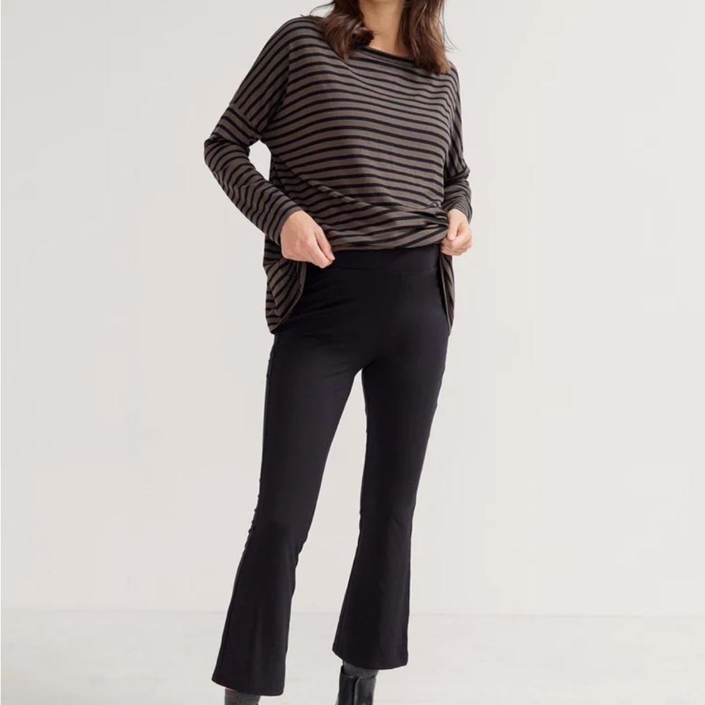 Hatch Black Boot Cut Flare Pants